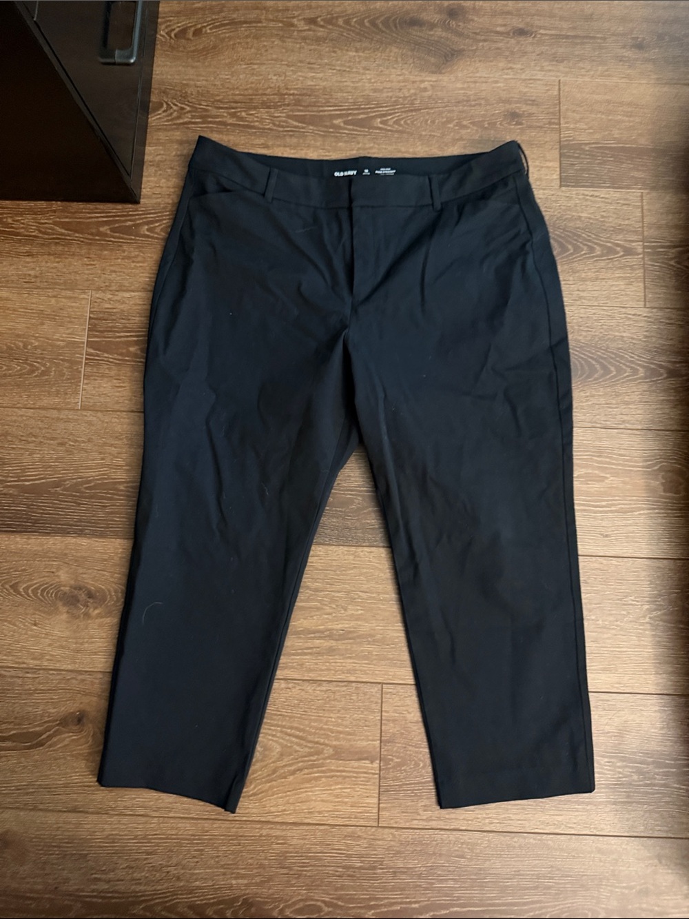 Old Navy Pixie Straight Black Women's Slim Dress Trousers